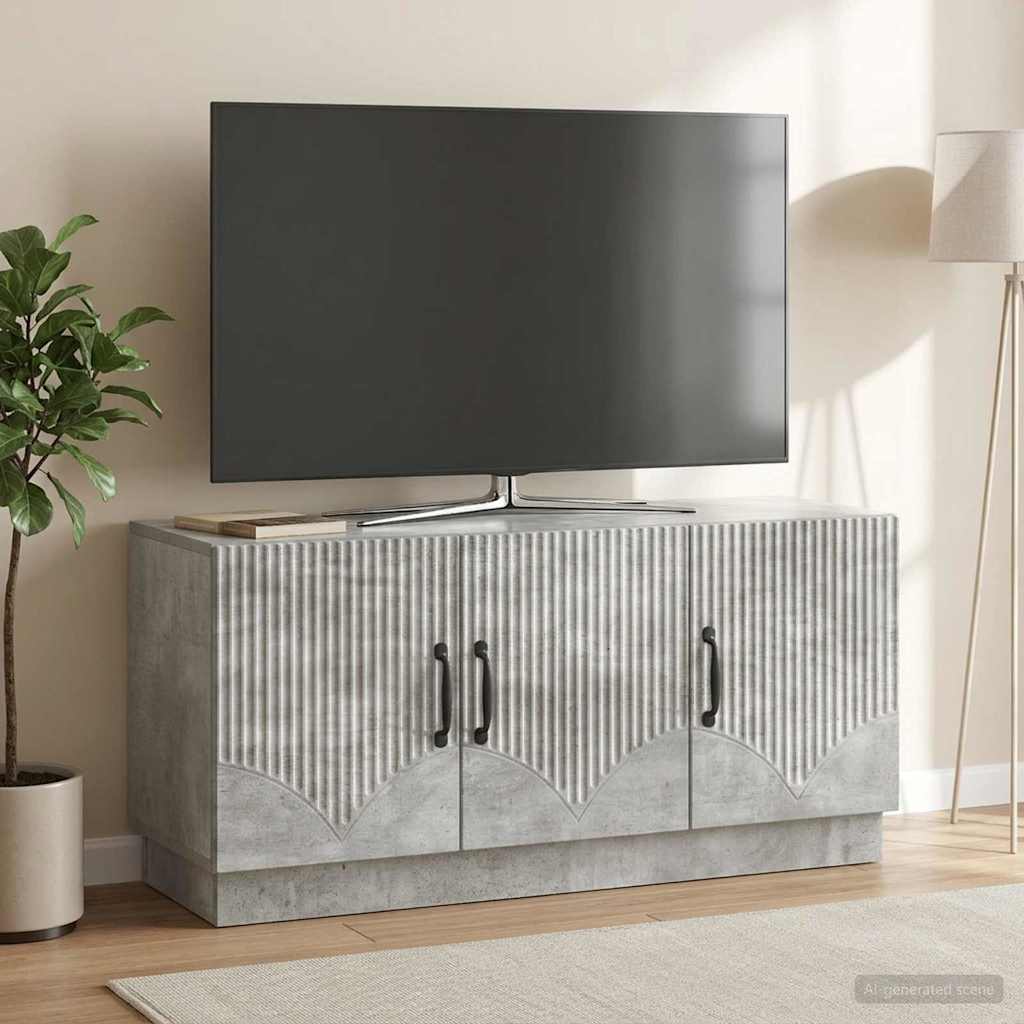 vidaXL TV-kaappi Betoninharmaa 99 x 34,5 x 47 cm Tekninen puu