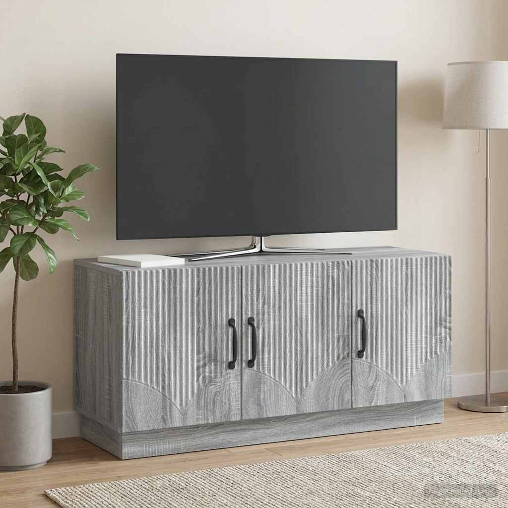vidaXL TV-kaappi Harmaa sonoma 99 x 34,5 x 47 cm Tekninen puu