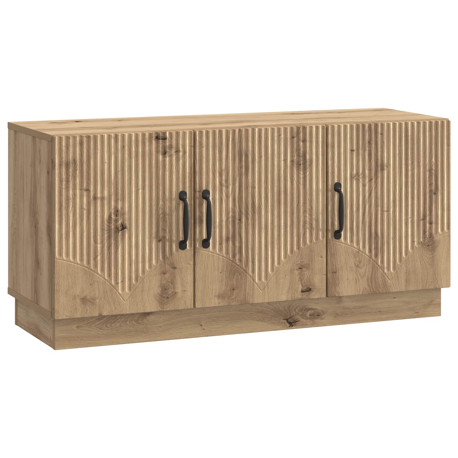 vidaXL Cabinet TV Stejar Artizanal 99 x 34,5 x 47 cm Lemn prelucrat