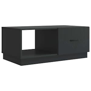 vidaXL Kohvilaud Must 90 x 50 x 37 cm Tehispuit