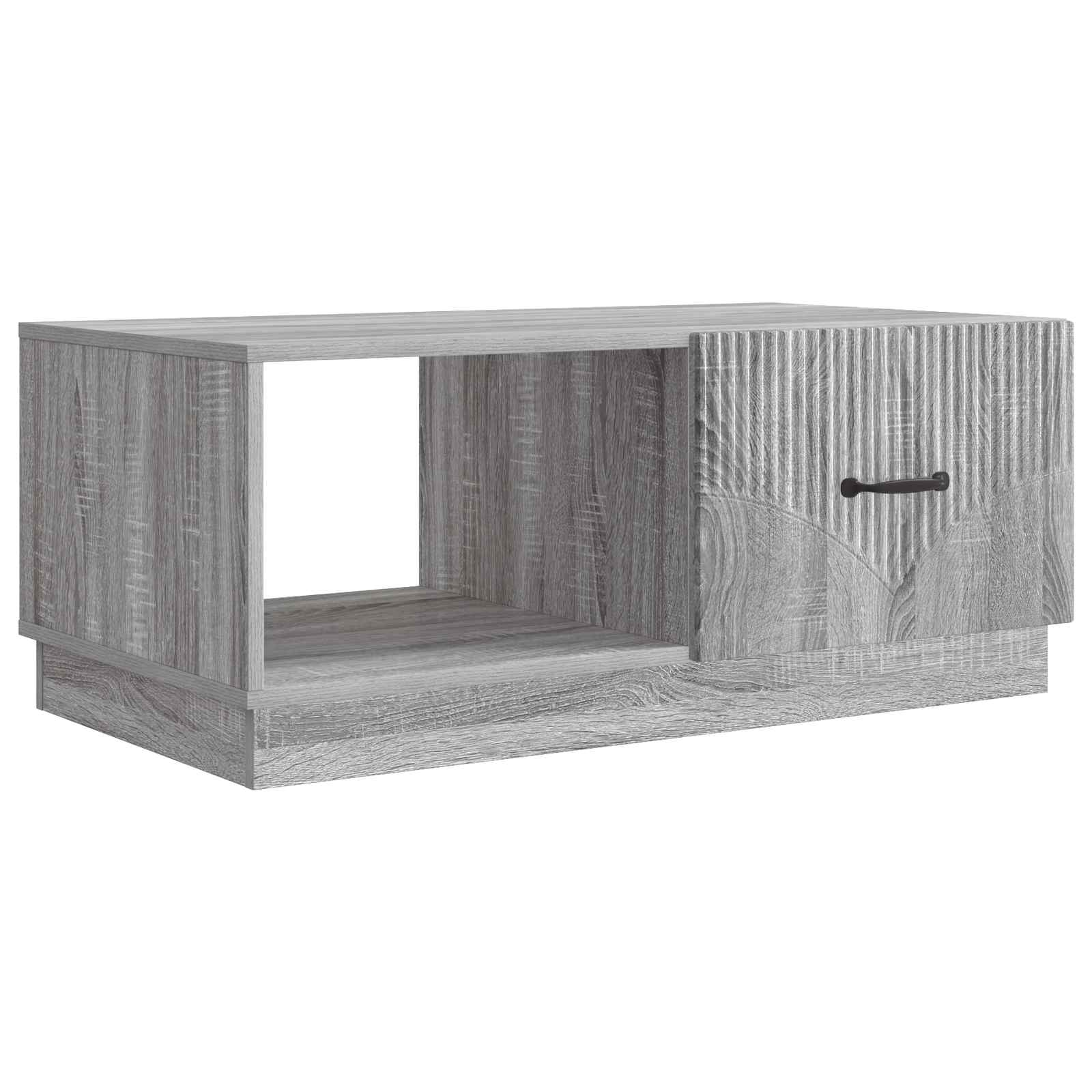 vidaXL Masă de cafea Sonoma gri 90 x 50 x 37 cm Lemn prelucrat