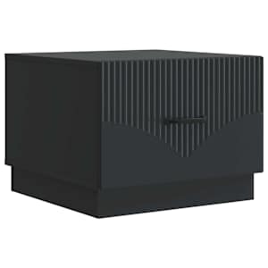 Klubska miza s predalom Črna 49 x 50 x 37 cm Inženirski les