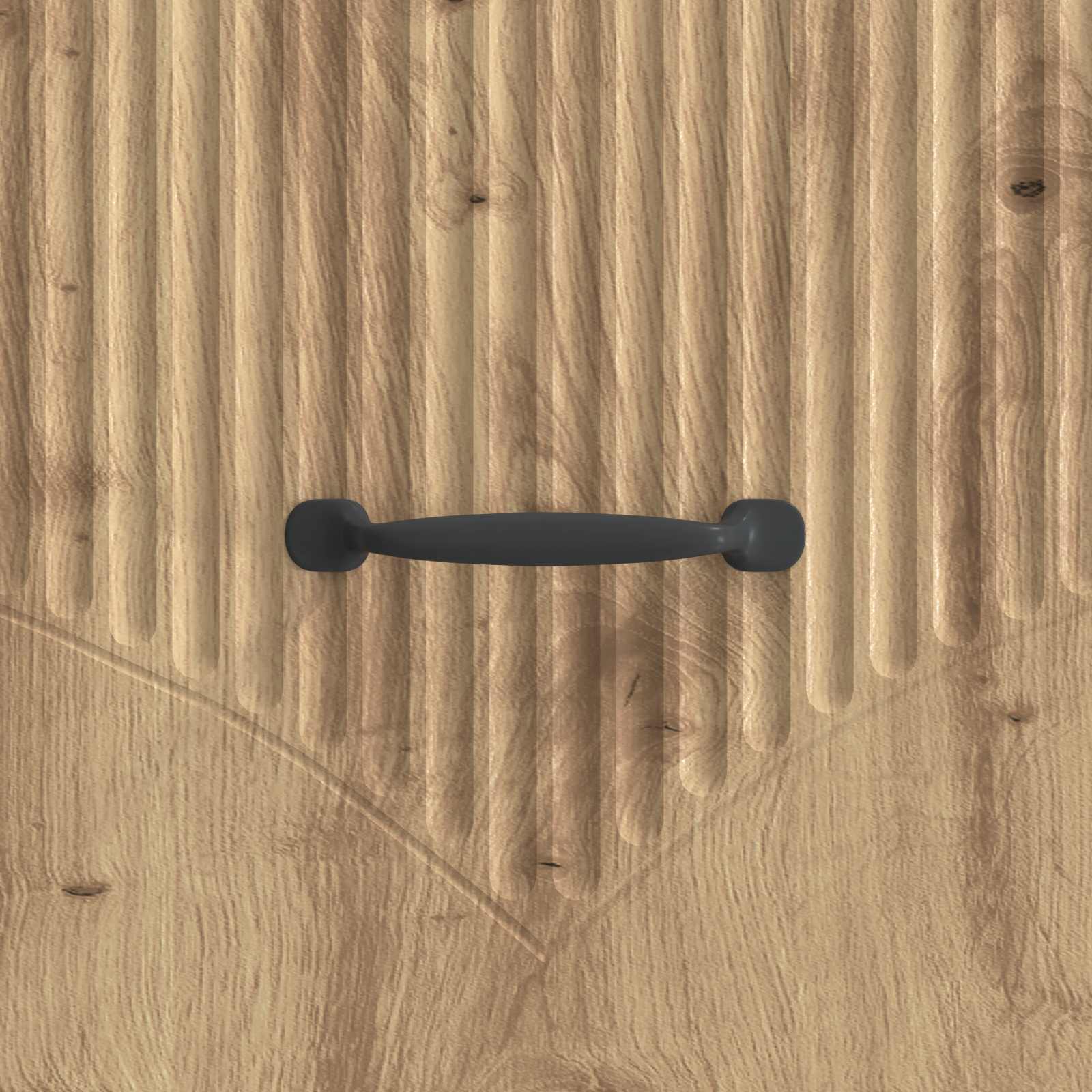 Salontafel Artisanaal eiken 49 x 50 x 37 cm Bewerkt hout - Afbeelding 8