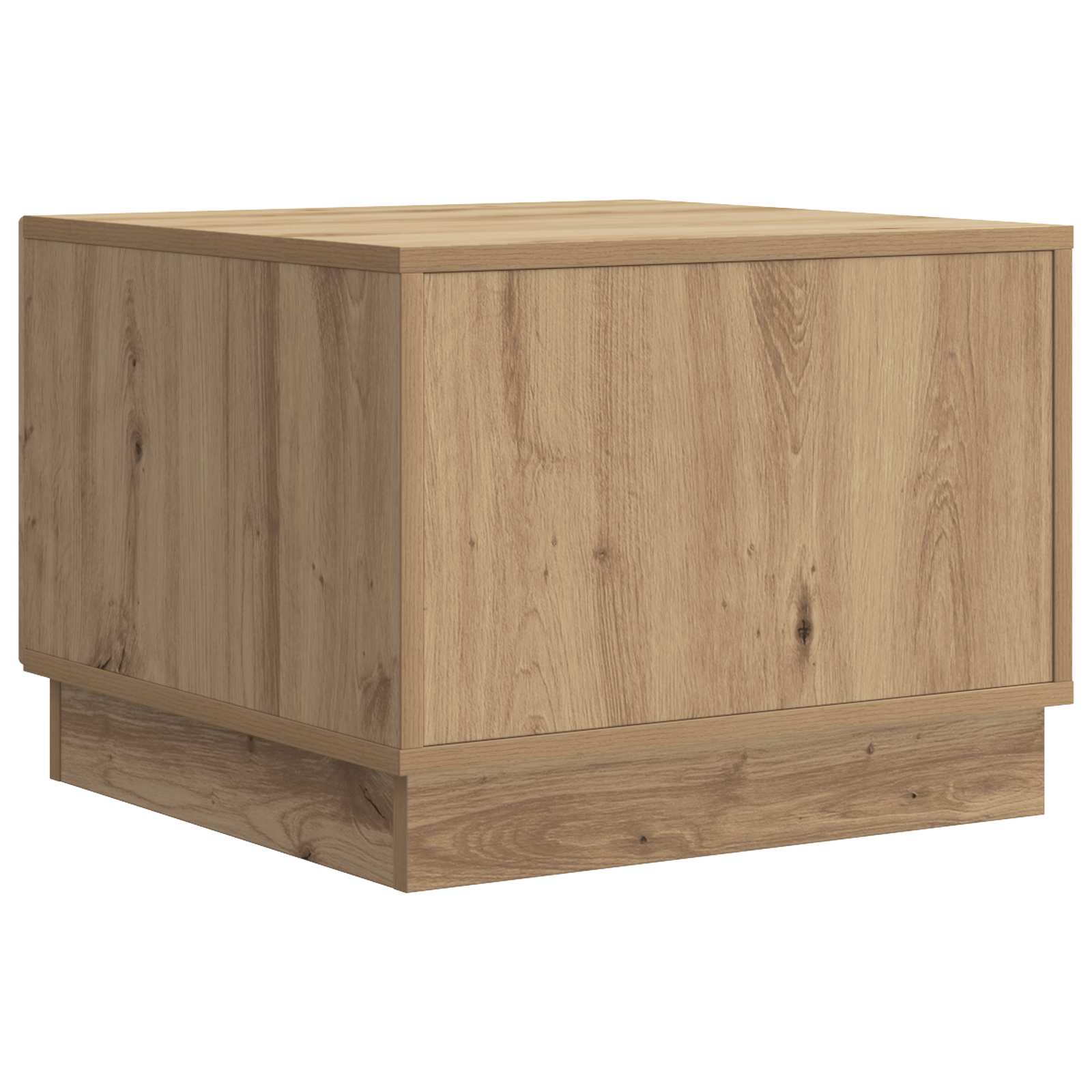 Salontafel Artisanaal eiken 49 x 50 x 37 cm Bewerkt hout - Afbeelding 6