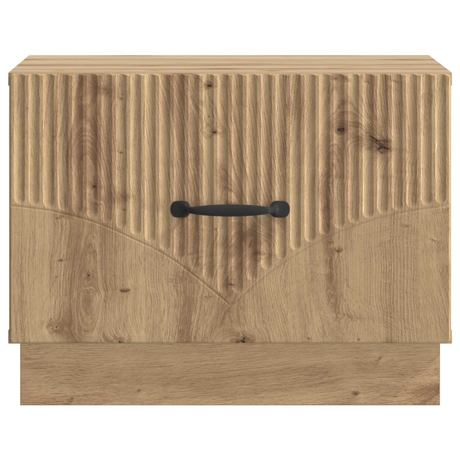 Salontafel Artisanaal eiken 49 x 50 x 37 cm Bewerkt hout - Afbeelding 4