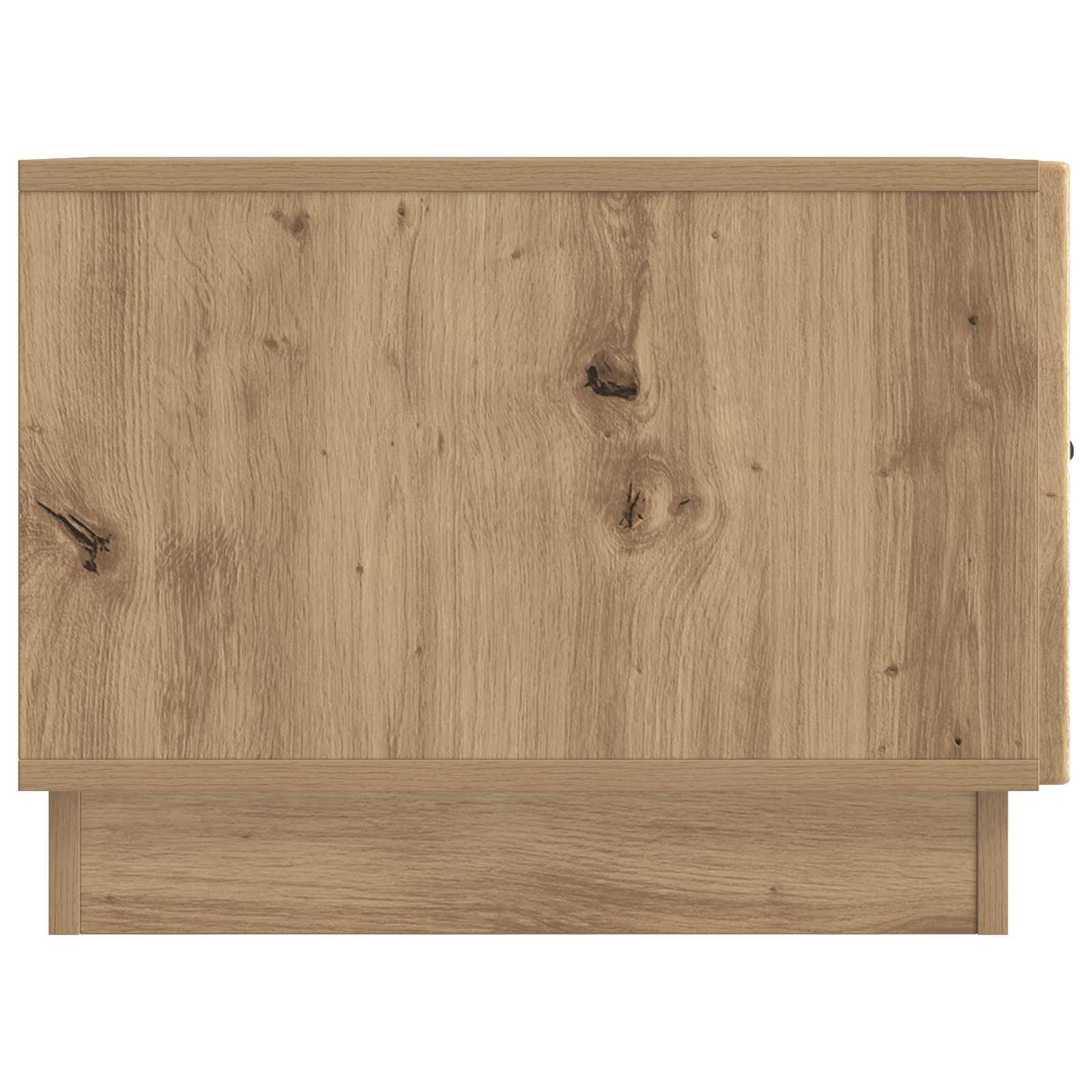 Salontafel Artisanaal eiken 49 x 50 x 37 cm Bewerkt hout - Afbeelding 5