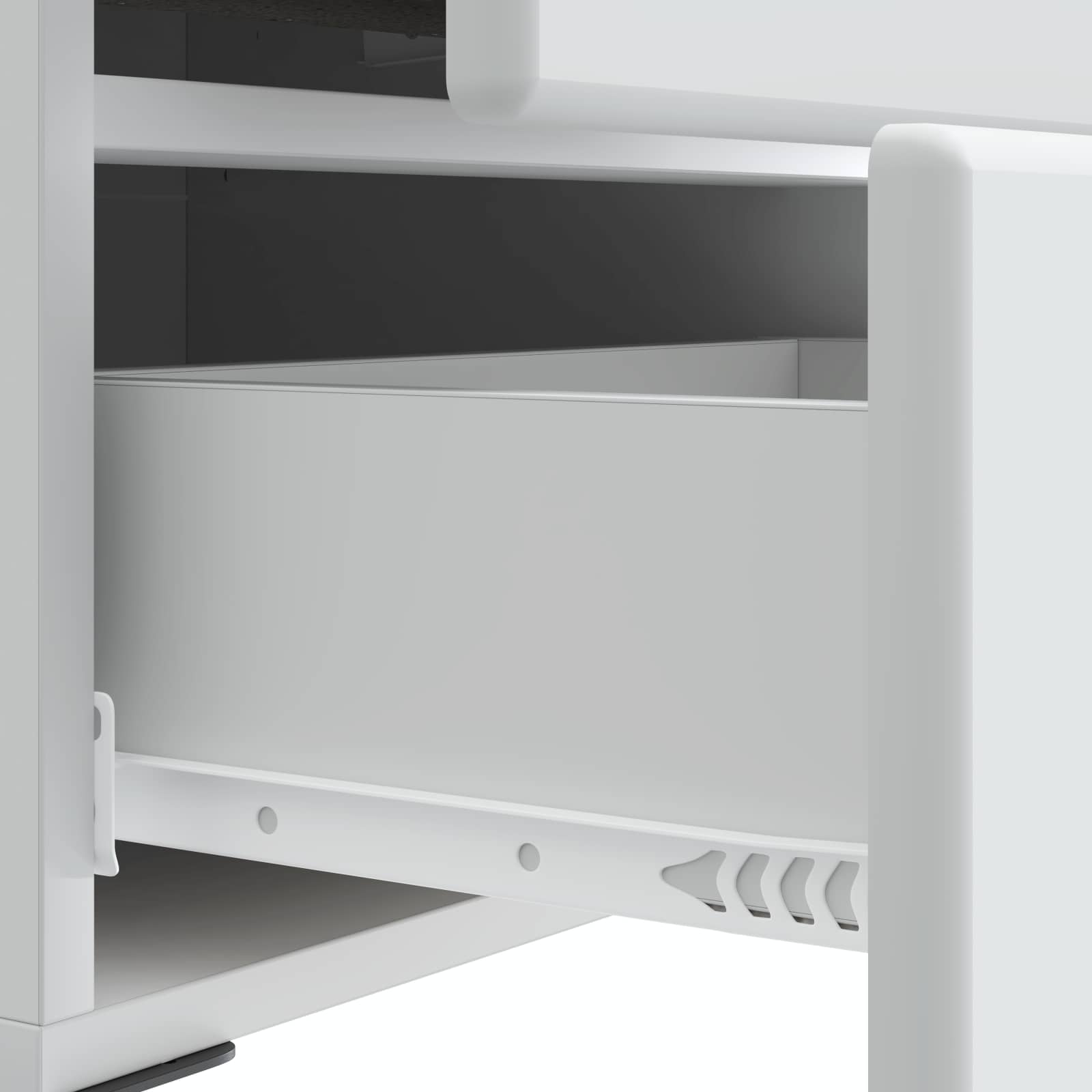 Κομοδίνο Λευκό 43 x 34,5 x 47,5 εκ Επεξεργασμένο Ξύλο - Image 8