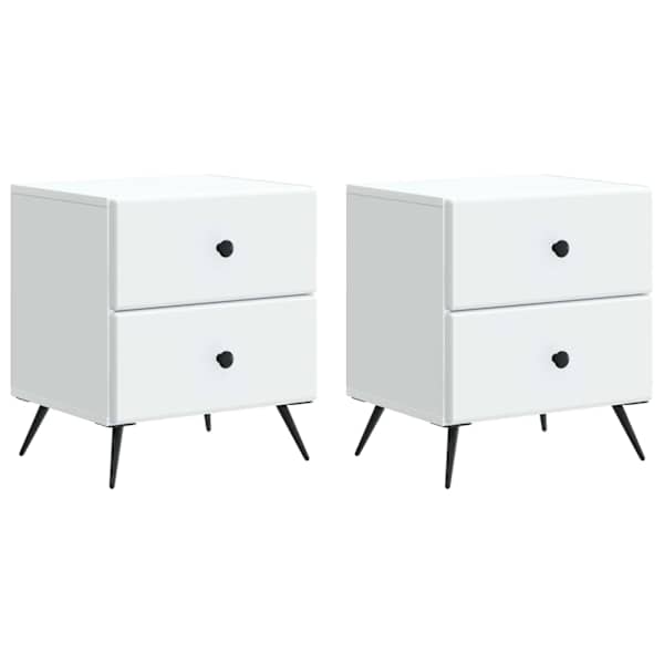 vidaXL &Ouml;&ouml;lambi kapp 2 tk Valge 43 x 34,5 x 47,5 cm Tehispuit