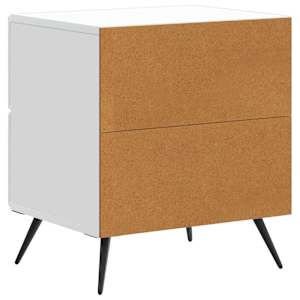 Noční skříňka 2 pcs Bílá 43 x 34,5 x 47,5 cm Kompozitní dřevo - obrázek 9
