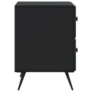 Noční skříňka 2 pcs Černá 43 x 34,5 x 47,5 cm Kompozitní dřevo - obrázek 8