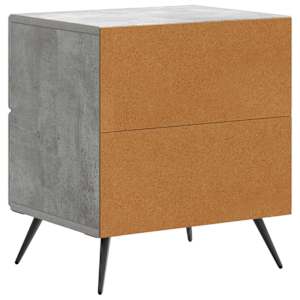 Noční skříňka 2 pcs Betonově šedá 43 x 34,5 x 47,5 cm - obrázek 9