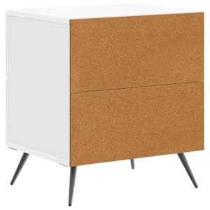 Noční skříňka 2 pcs Bílá s vysokým leskem 43 x 34,5 x 47,5 cm - obrázek 9
