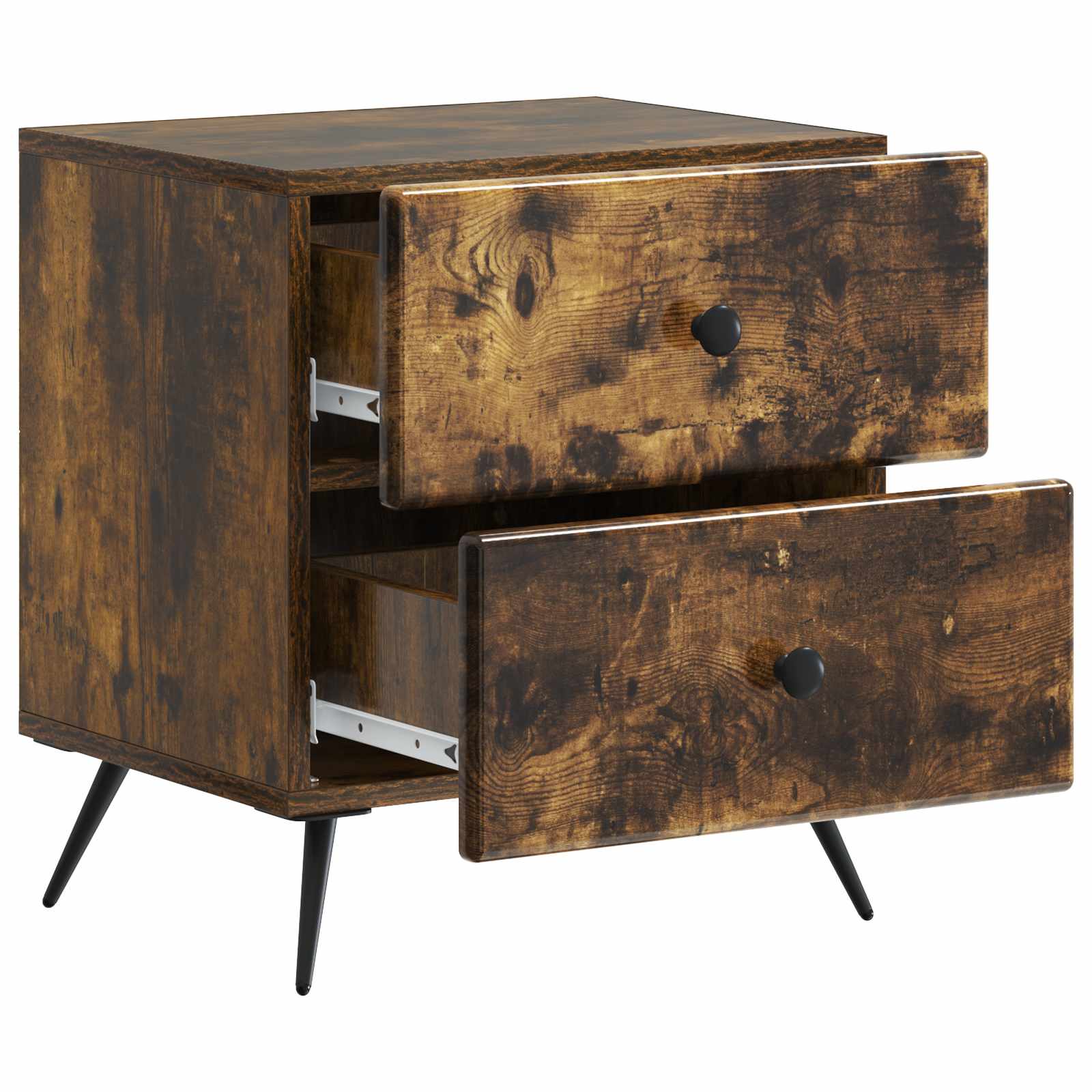 Nočna omarica Dimljen hrast 43 x 34,5 x 47,5 cm Inženirski les - slika 3