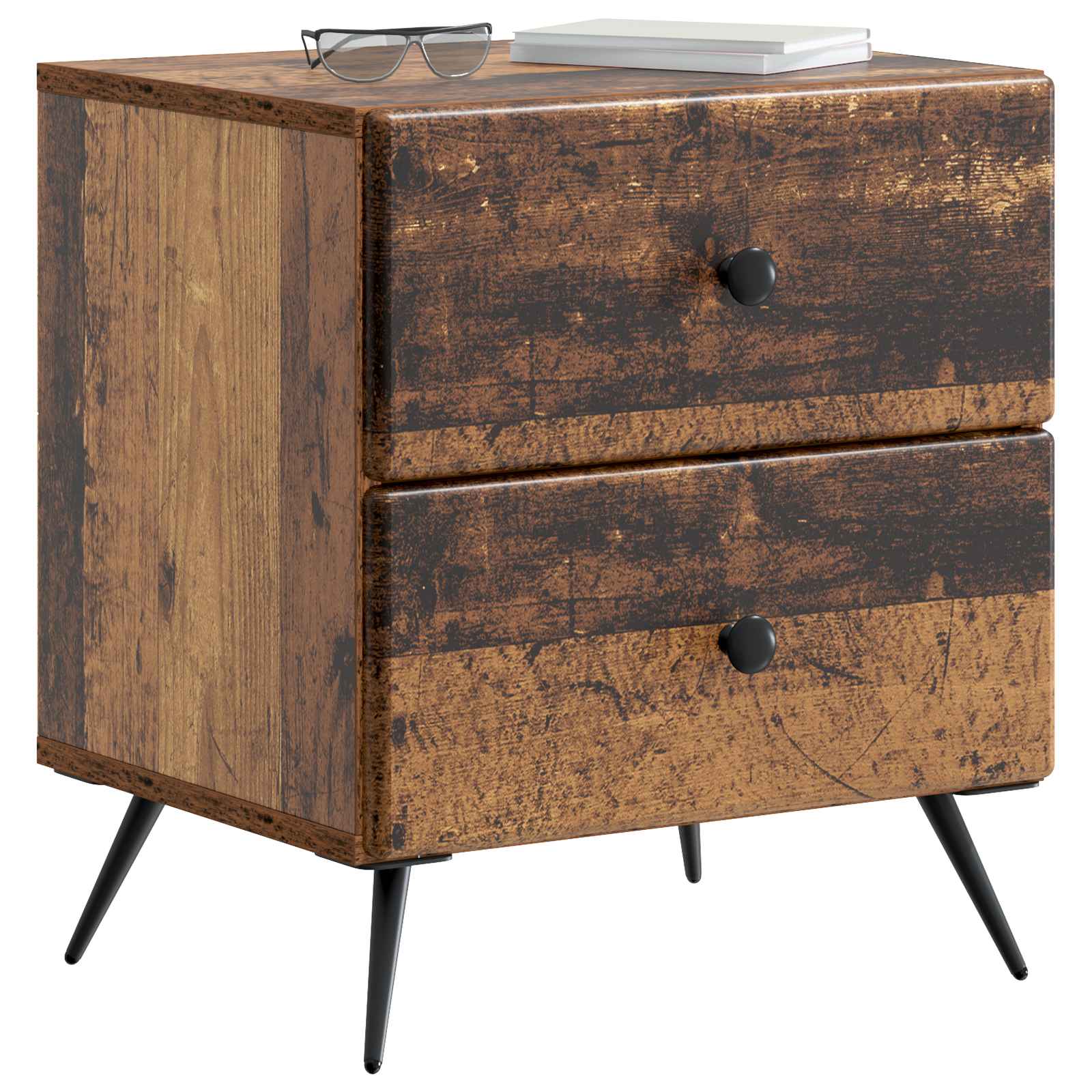 Nočna omarica 2 pcs Star les 43 x 34,5 x 47,5 cm Inženirski les - slika 2