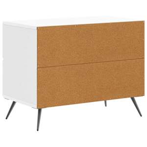 Noční skříňka Bílá s vysokým leskem 62 x 34,5 x 47,5 cm - obrázek 7