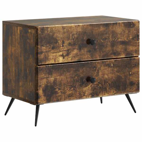 vidaXL &Ouml;&ouml;lambi kapp Suitsutatud tamm 62 x 34,5 x 47,5 cm Tehispuit