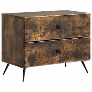 Nočna omarica Dimljen hrast 62 x 34,5 x 47,5 cm Inženirski les