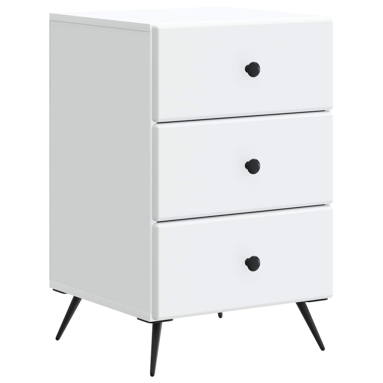 vidaXL Dulap de noapte cu sertar Alb 43 x 41 x 66,5 cm Lemn prelucrat