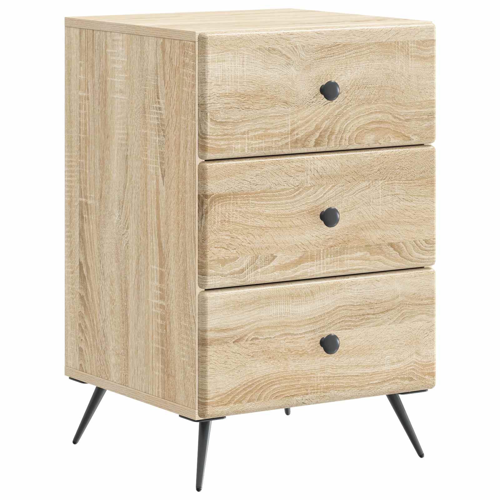vidaXL Dulap de noapte Stejar Sonoma 43 x 41 x 66,5 cm Lemn prelucrat
