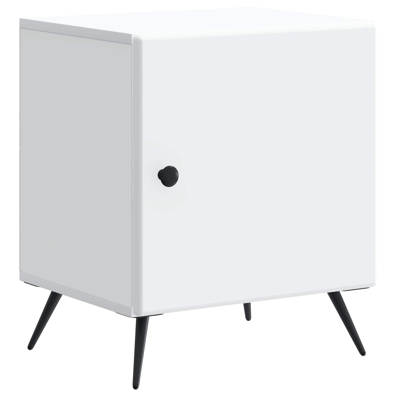 vidaXL Dulap de noapte Alb 43 x 34,5 x 50 cm Lemn prelucrat