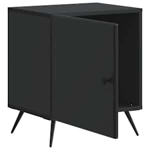Noční skříňka 2 pcs Černá 43 x 34,5 x 50 cm Kompozitní dřevo - obrázek 6