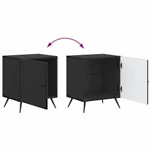 Noční skříňka 2 pcs Černá 43 x 34,5 x 50 cm Kompozitní dřevo - obrázek 12
