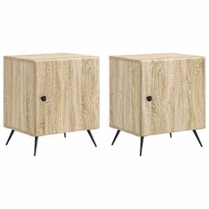Nočna omarica 2 pcs Sonoma hrast 43 x 34,5 x 50 cm
