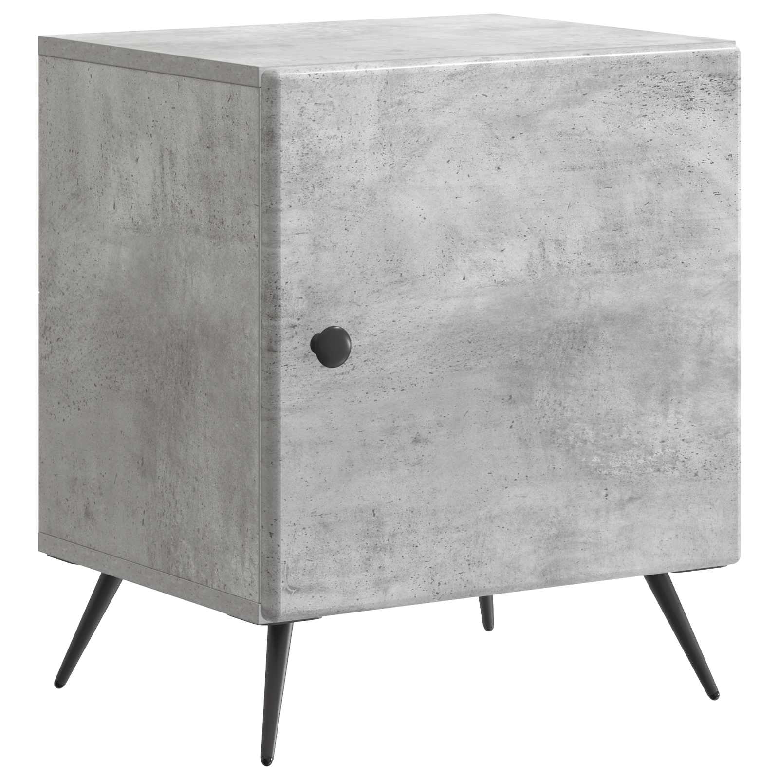 vidaXL Dulap de noapte Gri Beton 43 x 34,5 x 50 cm Lemn prelucrat