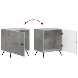 Noční skříňka 2 pcs Betonově šedá 43 x 34,5 x 50 cm - obrázek 12