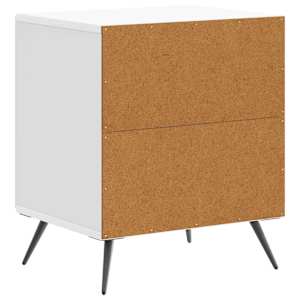 Noční skříňka 2 pcs Bílá s vysokým leskem 43 x 34,5 x 50 cm - obrázek 9