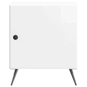 Noční skříňka 2 pcs Bílá s vysokým leskem 43 x 34,5 x 50 cm - obrázek 7