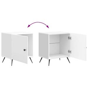 Noční skříňka 2 pcs Bílá s vysokým leskem 43 x 34,5 x 50 cm - obrázek 12