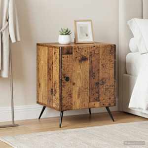 Noční skříňka 2 pcs Staré dřevo 43 x 34,5 x 50 cm - obrázek 4