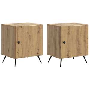 Nočna omarica 2 pcs Artisan hrast 43 x 34,5 x 50 cm