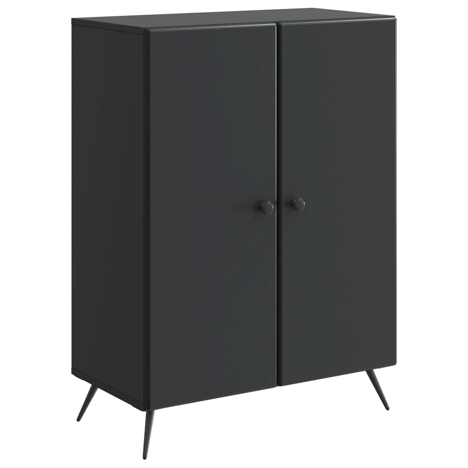 vidaXL Bufet Negru 66 x 34,5 x 90 cm Lemn prelucrat