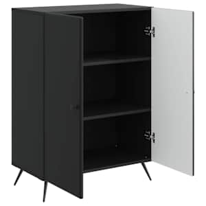Servírovací skříň Černá 66 x 34,5 x 90 cm Kompozitní dřevo - obrázek 5