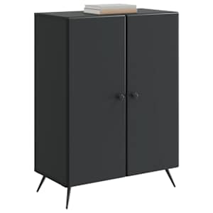 Servírovací skříň Černá 66 x 34,5 x 90 cm Kompozitní dřevo - obrázek 3