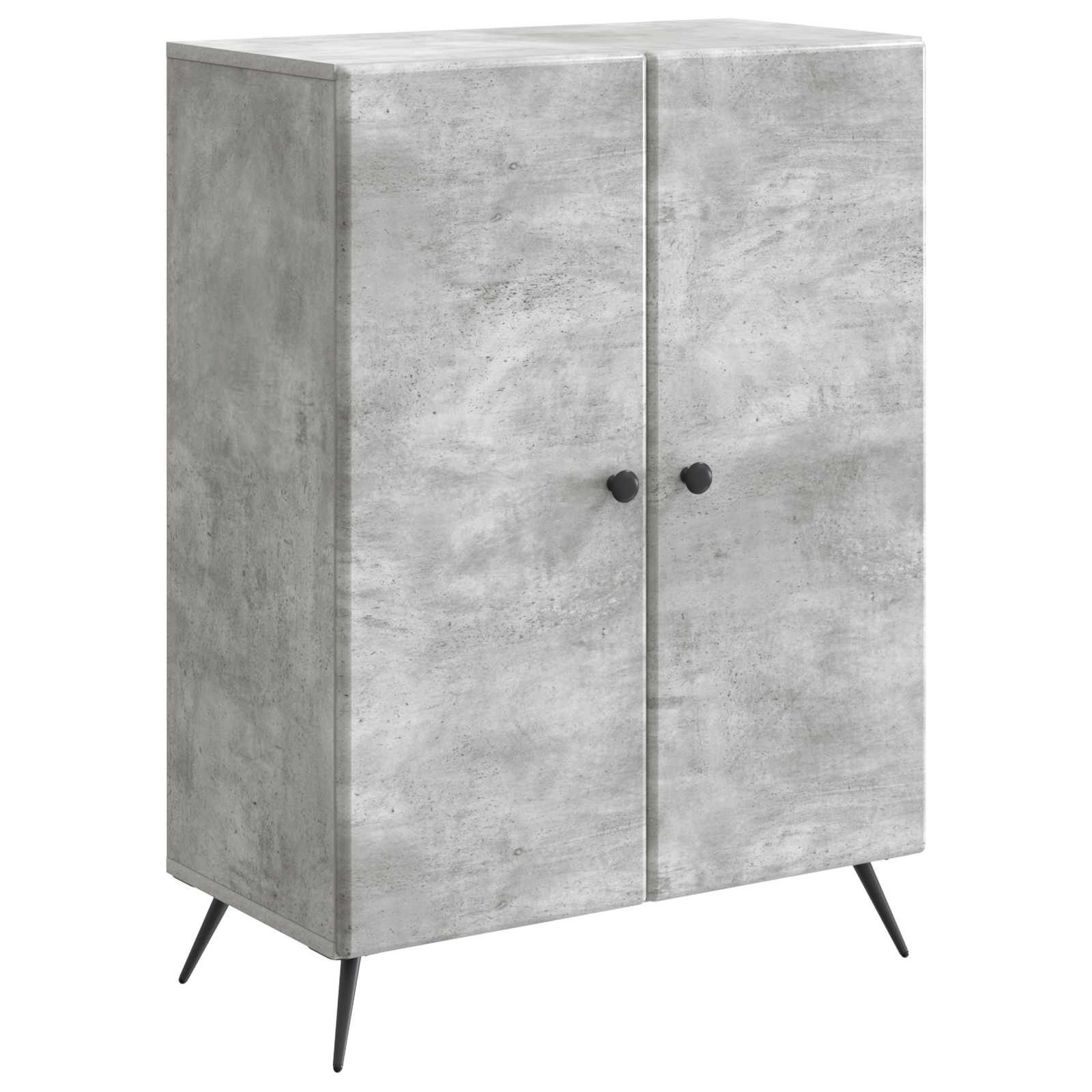 vidaXL Bufet Gri Beton 66 x 34,5 x 90 cm Lemn prelucrat