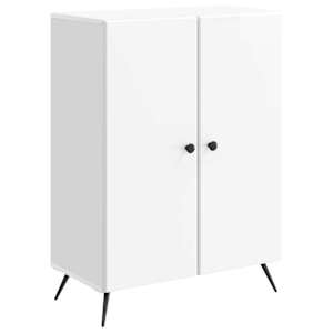 Servírovací skříň Bílá s vysokým leskem 66 x 34,5 x 90 cm - obrázek 2