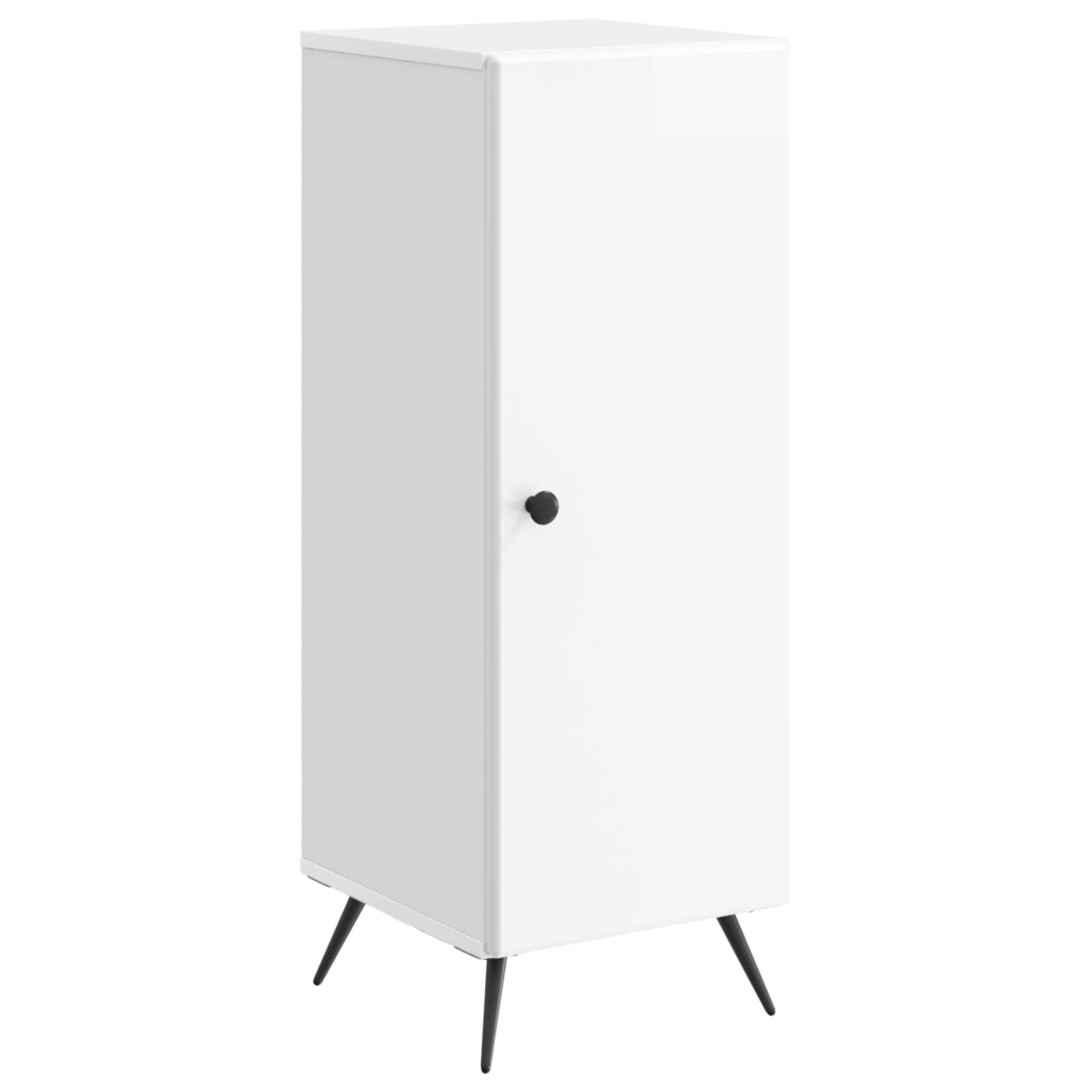 vidaXL Bufet Alb foarte lucios 33 x 34,5 x 90 cm Lemn prelucrat