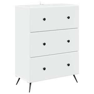 Predalna omara Bela 66 x 34,5 x 90 cm Inženirski les