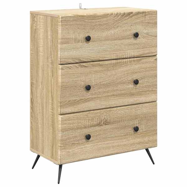 vidaXL Sahtlib&uuml;roo 66 x 34,5 x 90 cm Tehispuit Sonoma tamm