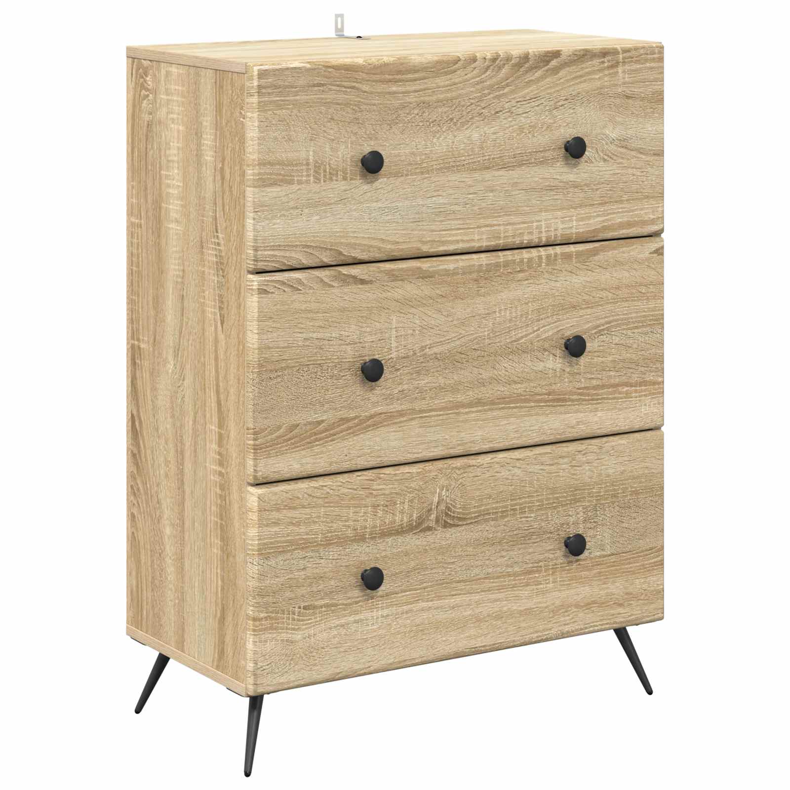 vidaXL Dulap cu sertare Stejar Sonoma 66 x 34,5 x 90 cm Lemn prelucrat
