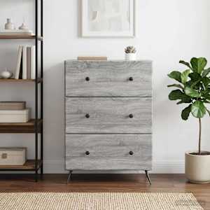 Skříň se zásuvkami Šedá sonoma 66 x 34,5 x 90 cm - obrázek 4
