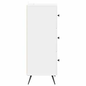 Skříň se zásuvkami Bílá s vysokým leskem 33 x 34,5 x 90 cm - obrázek 7