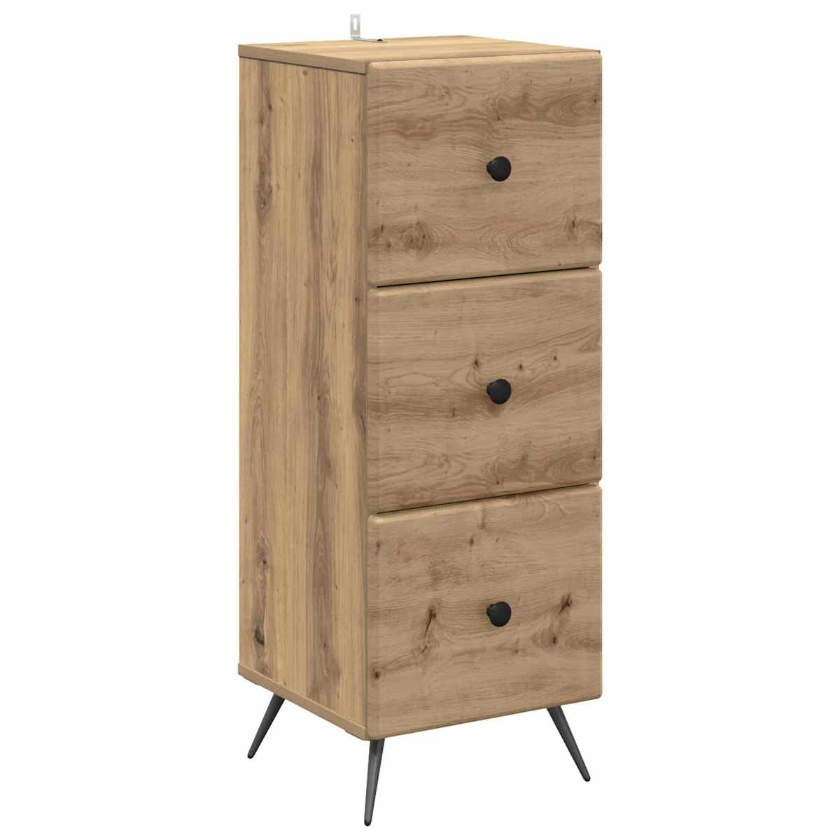 Skuffeskab 33 x 34,5 x 90 cm Konstrueret træ - Billede 2