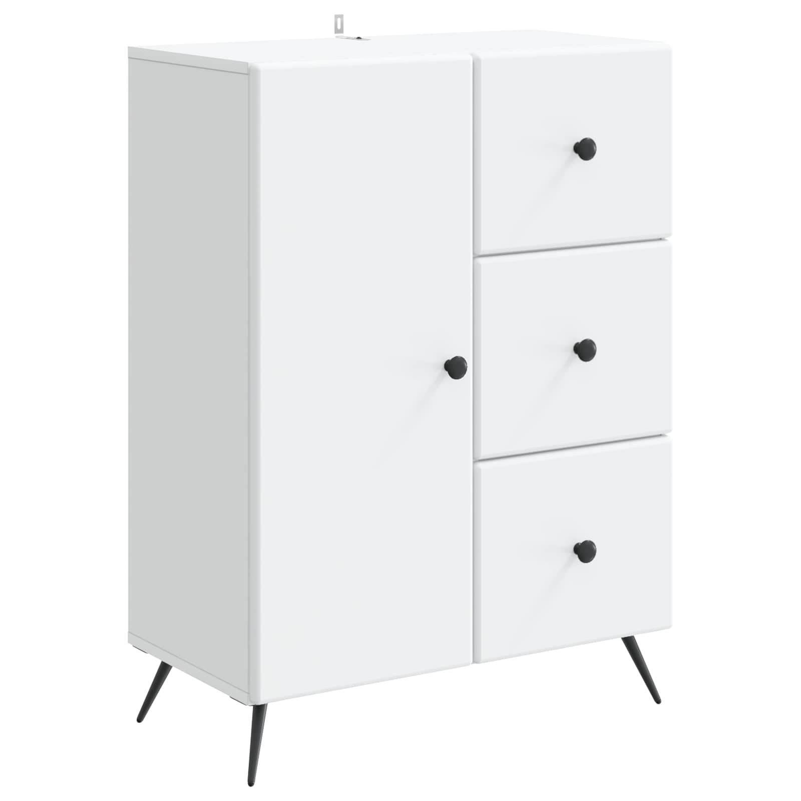 vidaXL Bufet cu sertar Alb 66 x 34,5 x 90 cm Lemn prelucrat