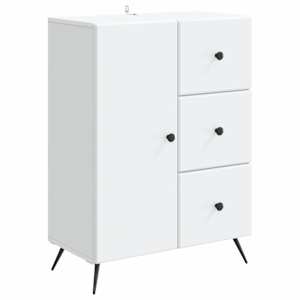 Servírovací skříň Bílá 66 x 34,5 x 90 cm Kompozitní dřevo