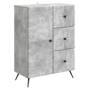 Servírovací skříň se zásuvkou Betonově šedá 66 x 34,5 x 90 cm - obrázek 2