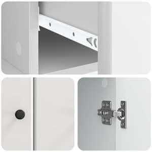 Servírovací skříň Bílá s vysokým leskem 66 x 34,5 x 90 cm - obrázek 9
